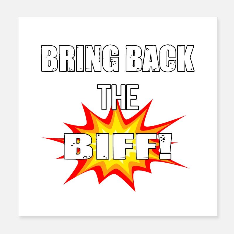 Rugby Biff Poster 20x20 cm