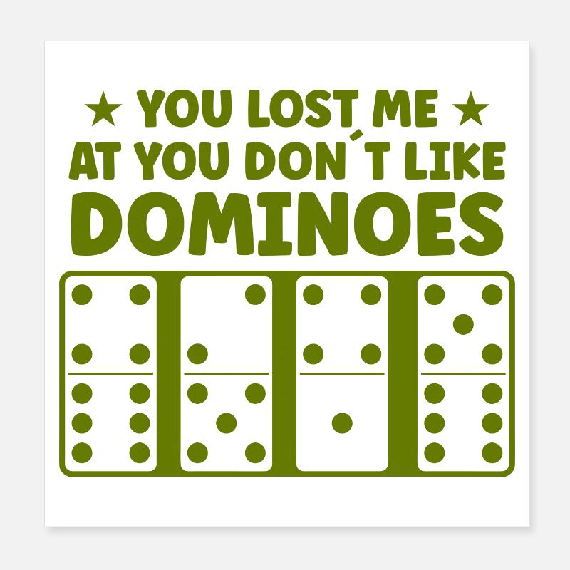 Conception de domino Poster 20 x 20 cm