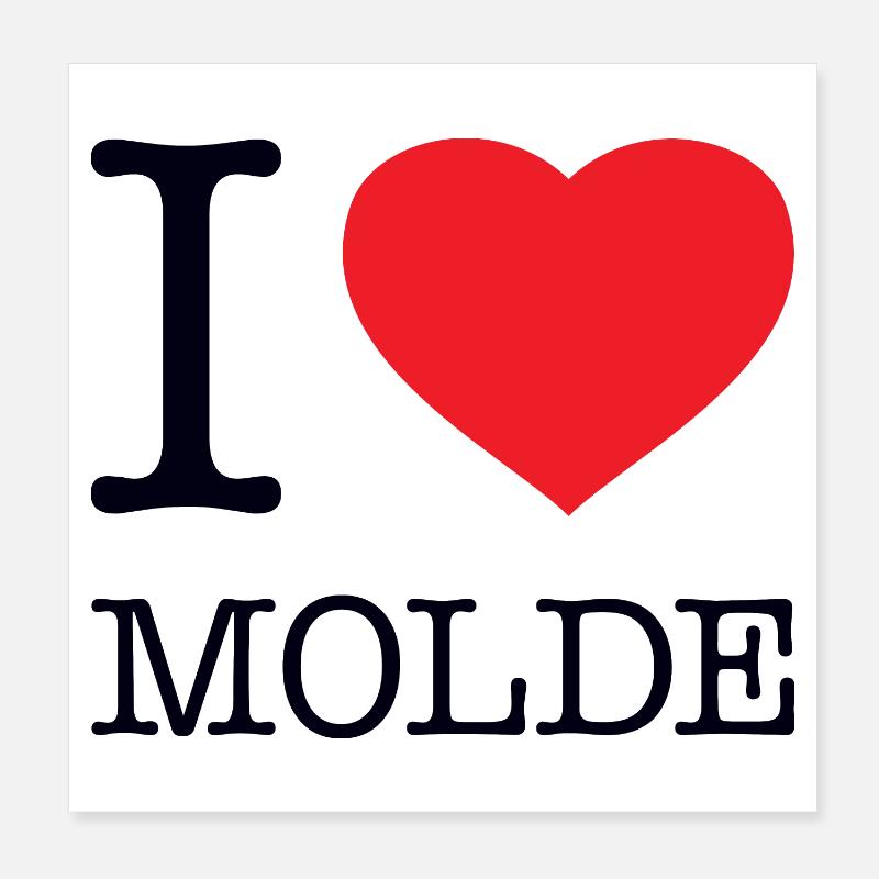 I LOVE MOLDE Poster 20x20 cm