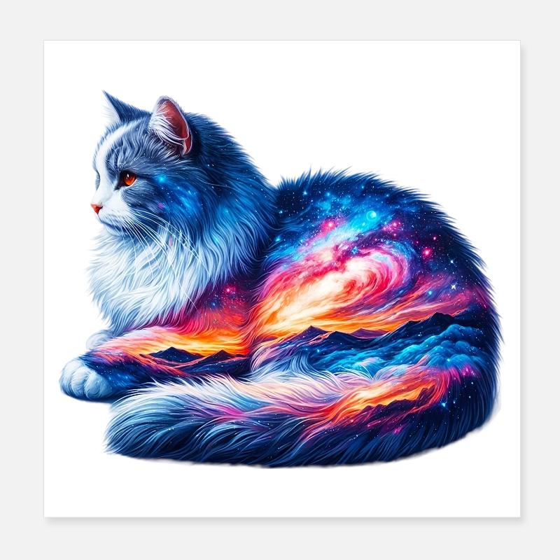 Katze Poster 20x20 cm