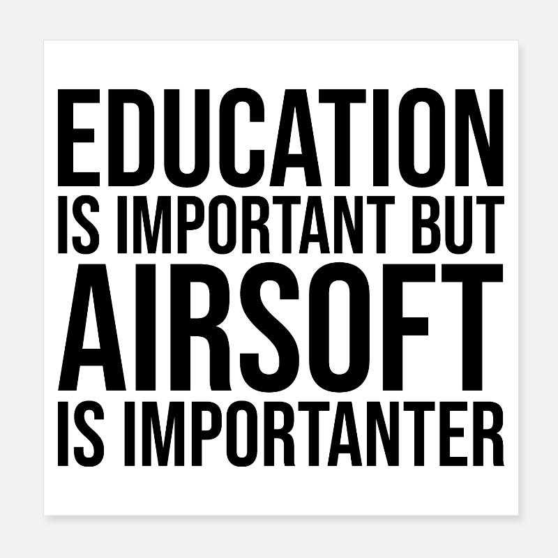 Airsoft Poster 20x20 cm