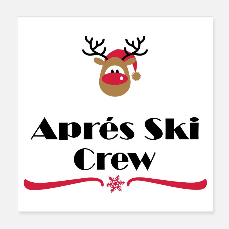 apres ski Poster 20x20 cm