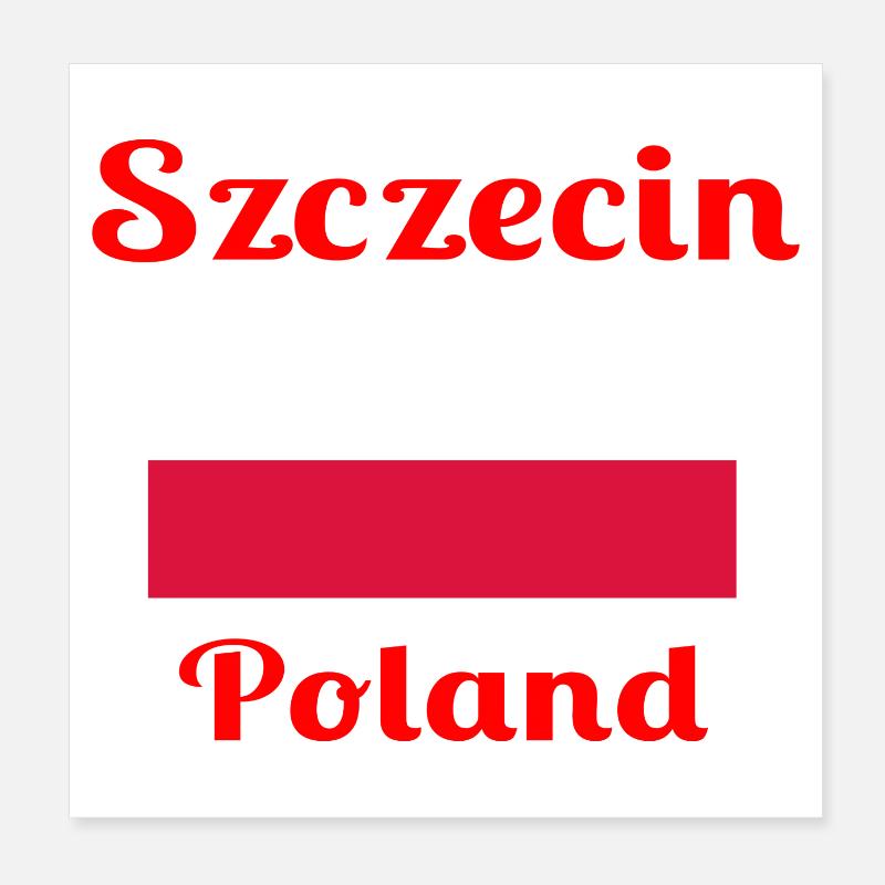Szczecin Pologne - Imprimés élégants Poster 20 x 20 cm