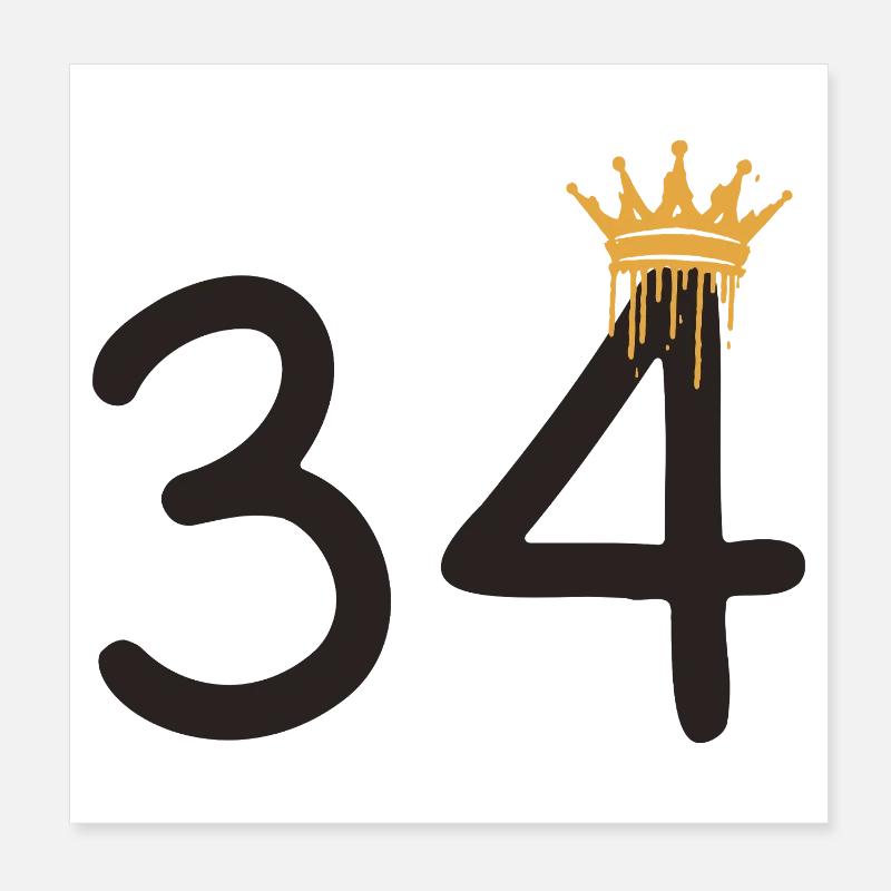 34 Poster 20 x 20 cm