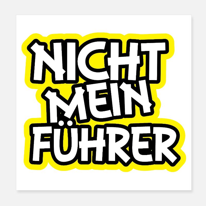 Not My Guide Graffiti Design Poster 8" x 8" (20x20 cm)