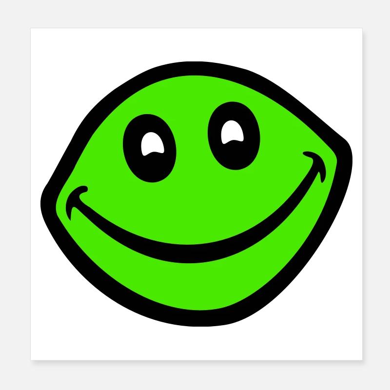 Frog Toad Smiles Funny Comic Happy Cool Poster 8" x 8" (20x20 cm)