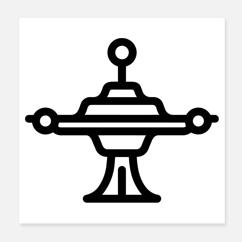 station spatiale Poster 20 x 20 cm