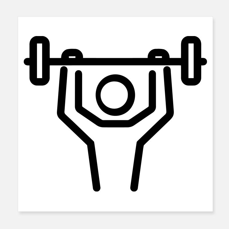 Bodybuilding Poster 20x20 cm
