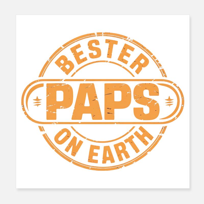 Bester Paps Vatertag Poster 20x20 cm
