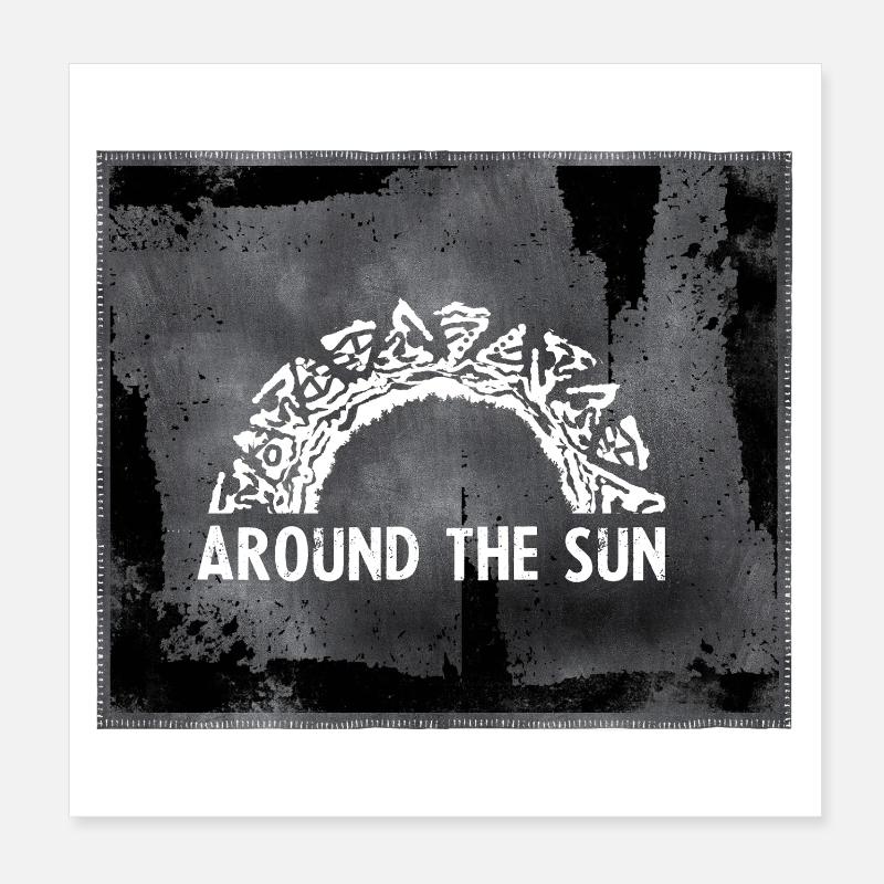 Autour du soleil Grunge Bow Poster 20 x 20 cm
