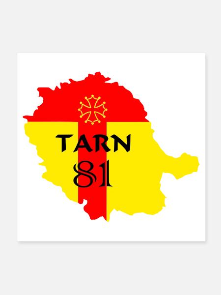 Tarn 81 - Poster 8" x 8" (20x20 cm) - white - Front