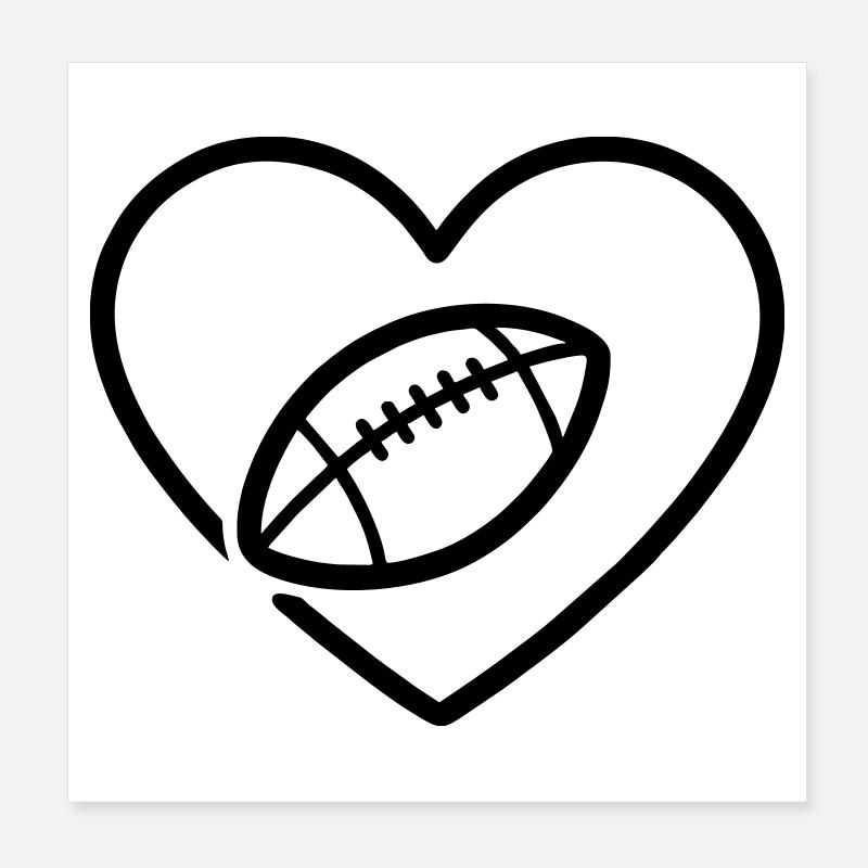 Cuore Rugby XV – Passione Rugby Poster 20 x 20 cm