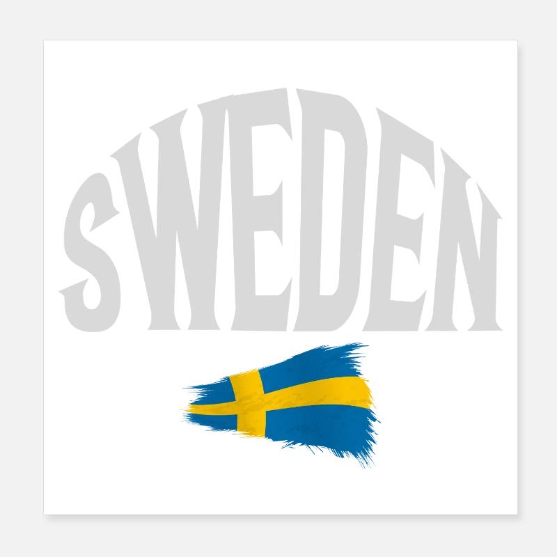 Sweden Poster 8" x 8" (20x20 cm)