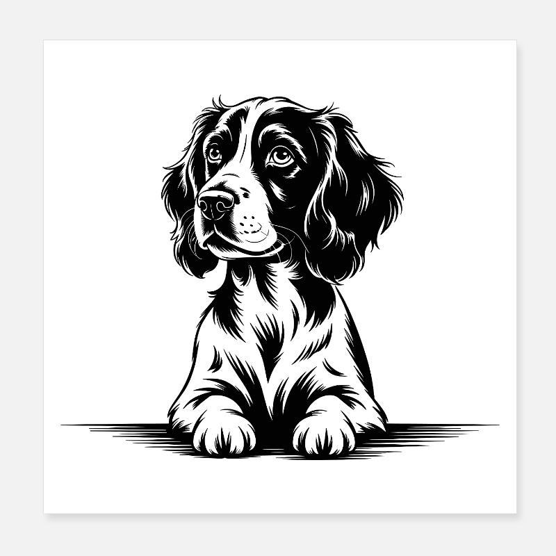 Cocker Spaniel Poster 20 x 20 cm