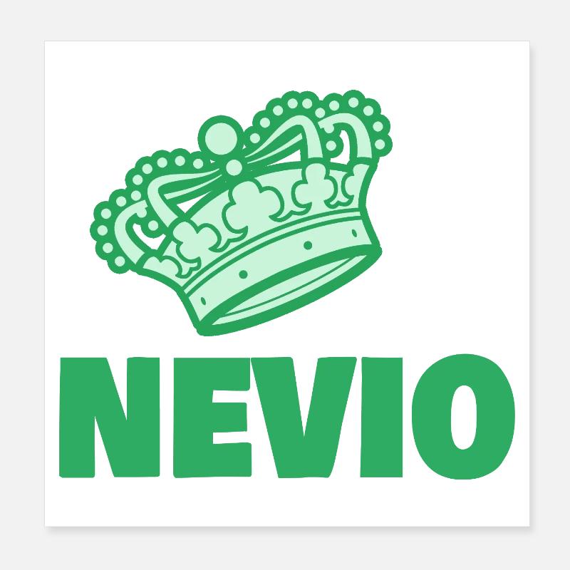 Nevio as a first name Poster 8" x 8" (20x20 cm)