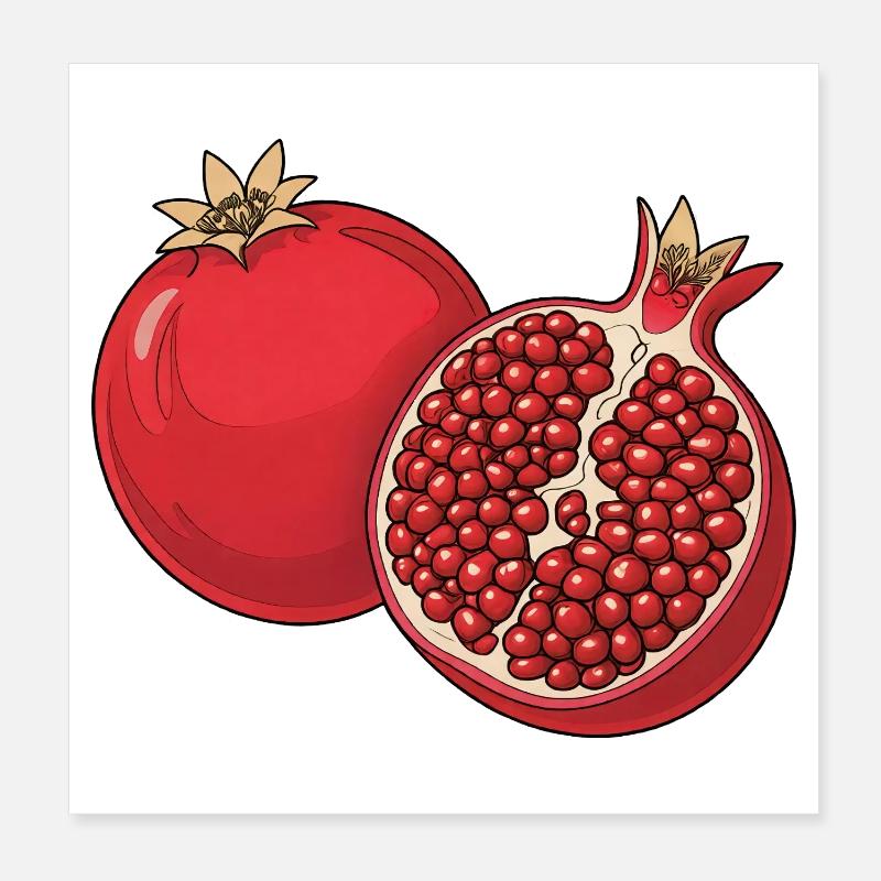 Illustration de grenade Poster 20 x 20 cm