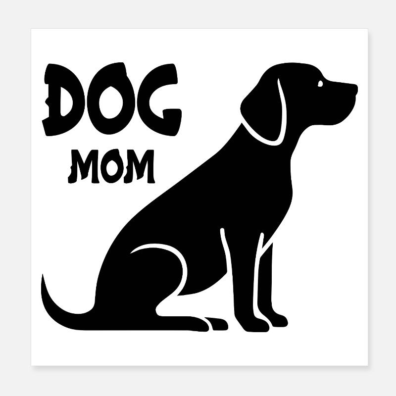 Maman Labrador Poster 20 x 20 cm