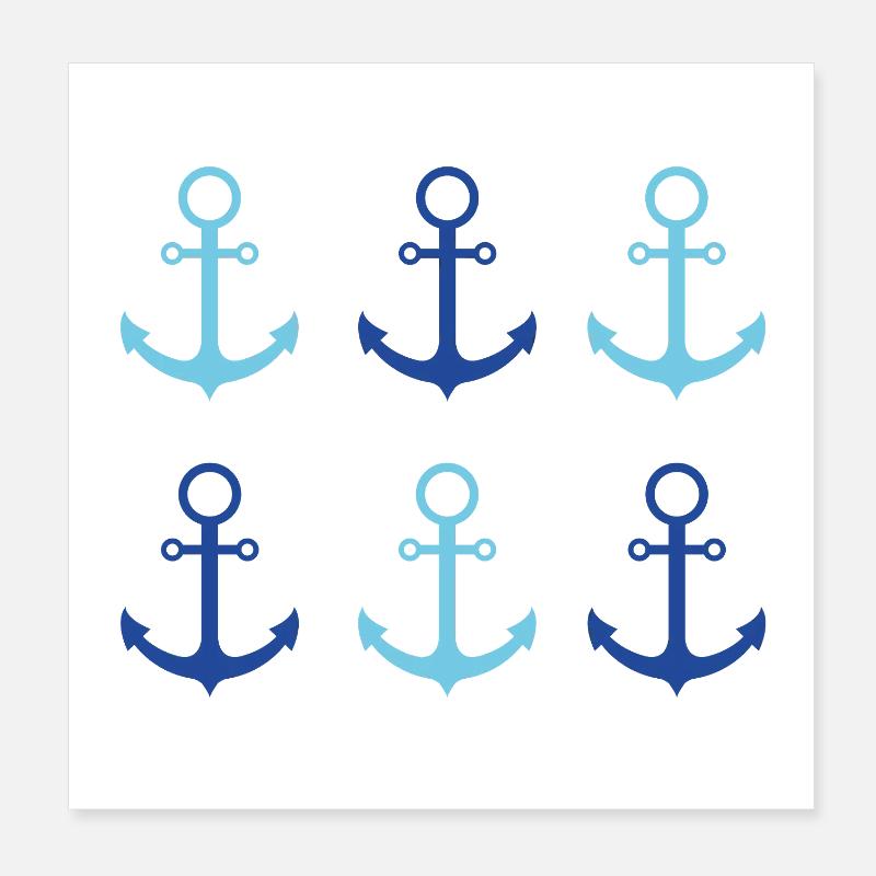 Meer in Sicht Poster 20x20 cm