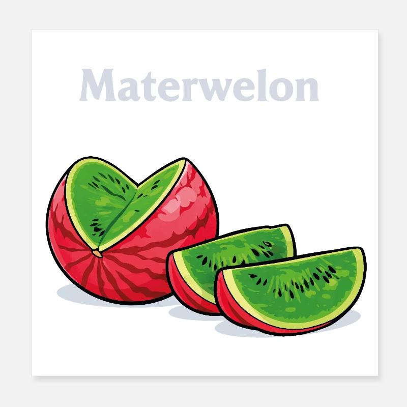 Conception drôle de mème de Materwelon avec humour absurde Poster 20 x 20 cm