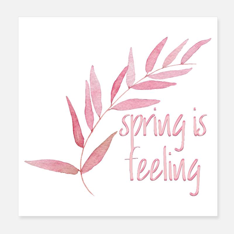 Spring is feeling Poster 8" x 8" (20x20 cm)