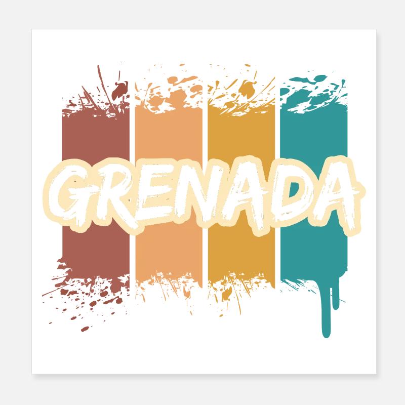 Cadeau pour la Grenade Poster 20 x 20 cm