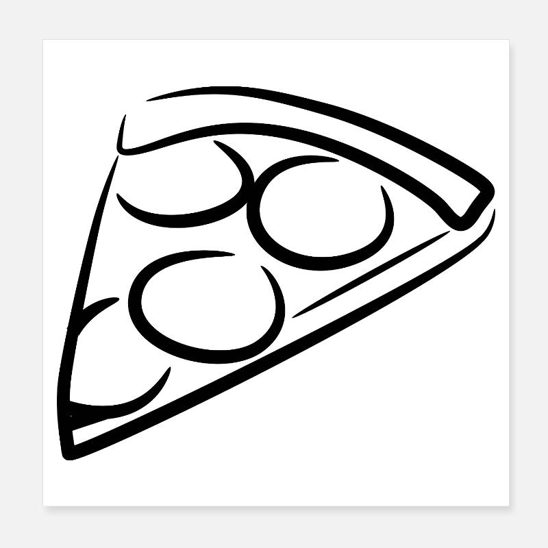 Pizza Poster 20 x 20 cm