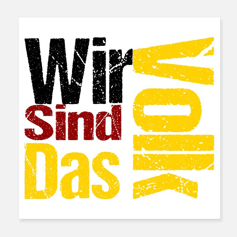 Wir_SInd_Das_Volk Poster 20x20 cm