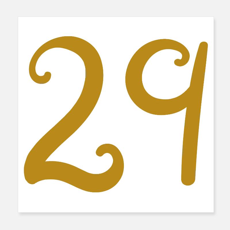 29 Poster 20 x 20 cm