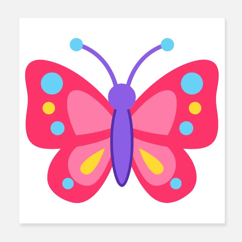 Rêve de papillon coloré Poster 20 x 20 cm
