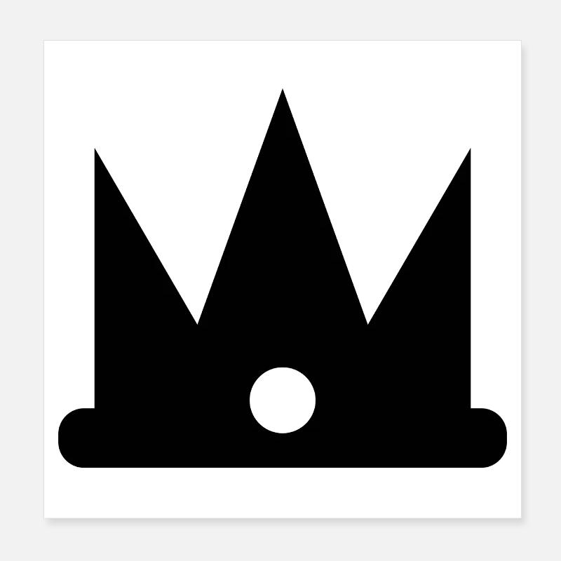 Krone Poster 20x20 cm