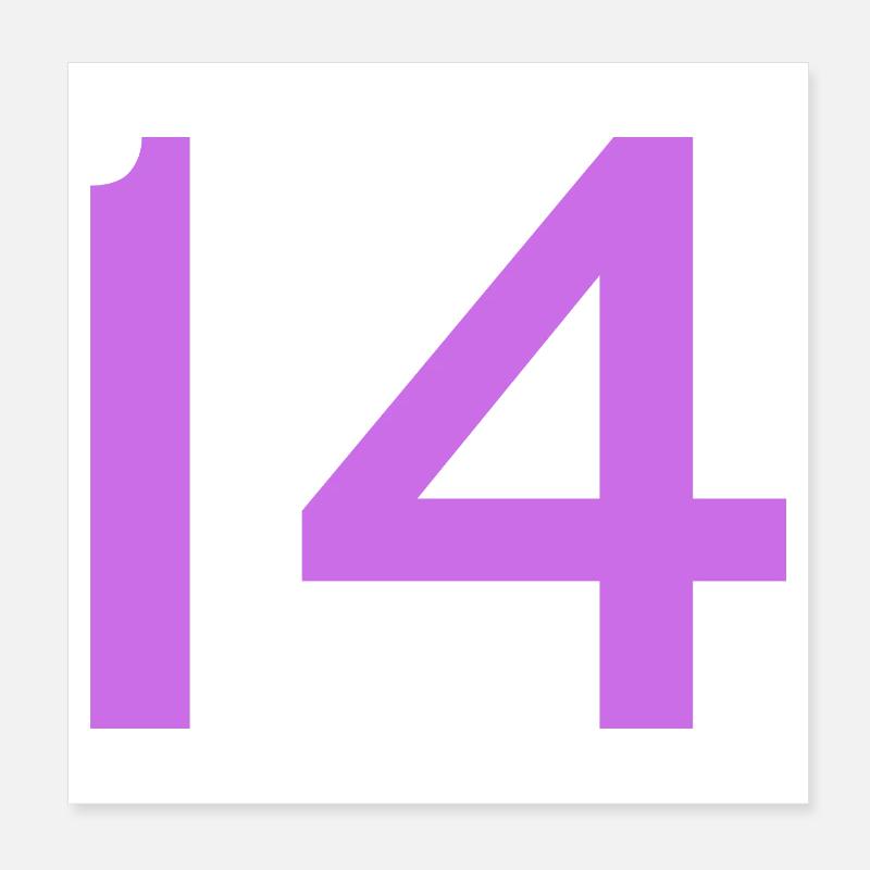 14 Poster 20 x 20 cm