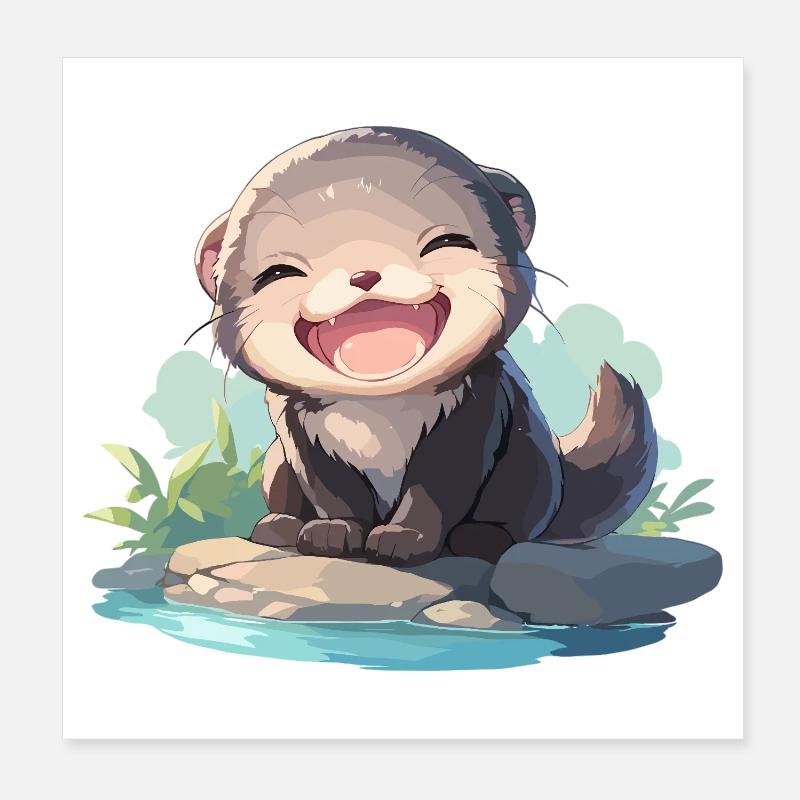 Mink Mink Poster 20 x 20 cm