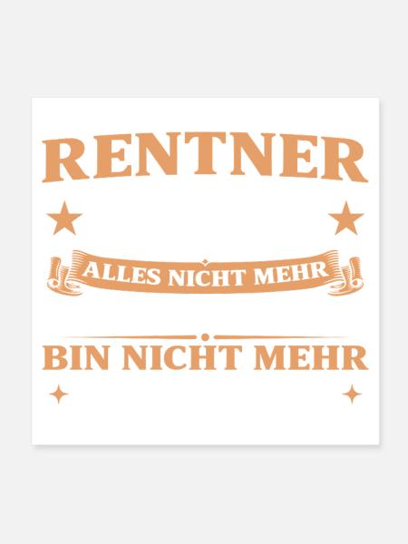 Rentner 2027 Abschiedsgeschenk Kollege - Poster 20x20 cm - Weiß - Vorne