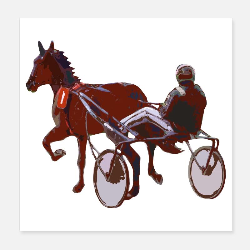 trotter - Poster 20 x 20 cm - blanc