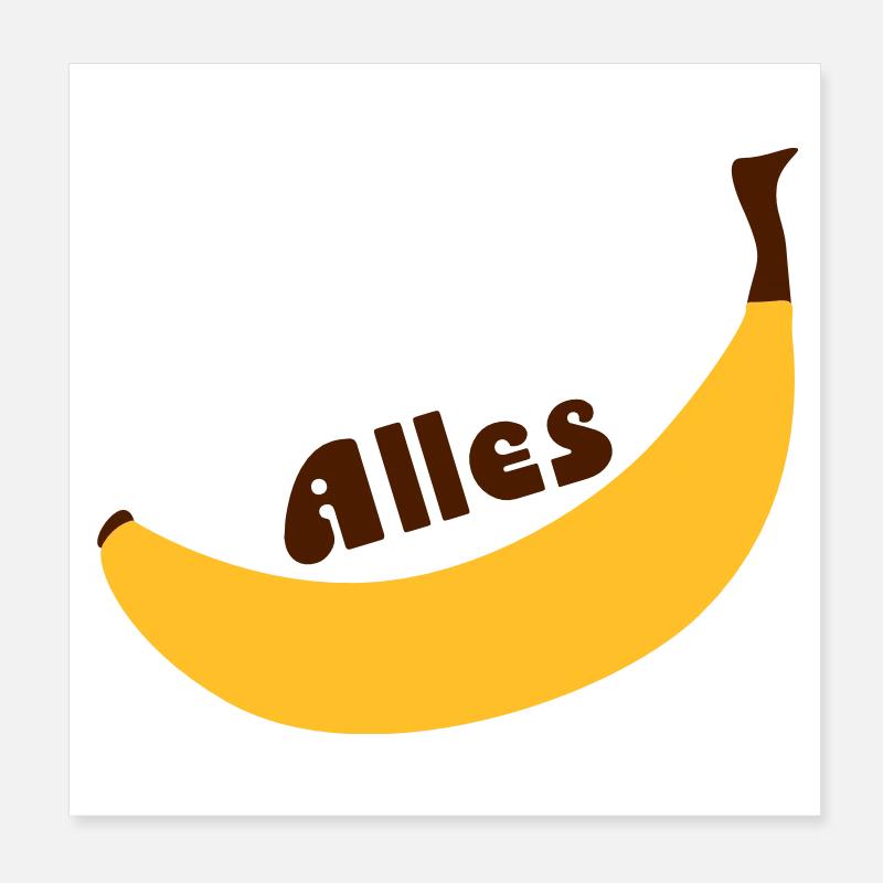 tous banane Poster 20 x 20 cm