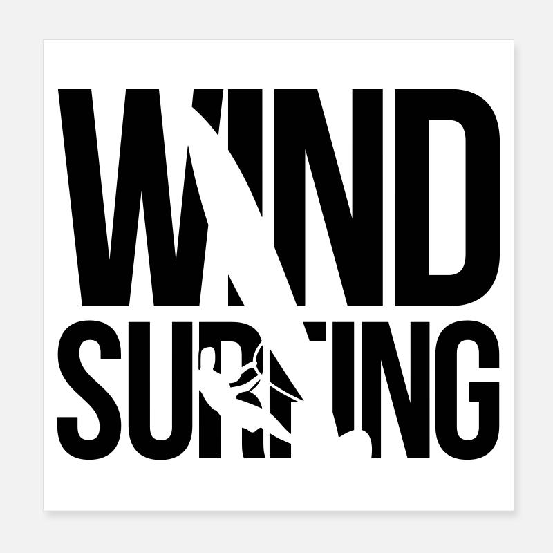 windsurfing Poster 8" x 8" (20x20 cm)