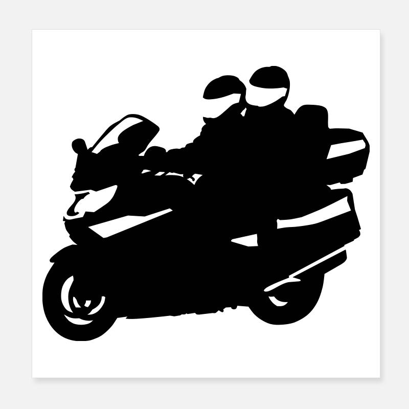 motorcycle tourer Poster 8" x 8" (20x20 cm)