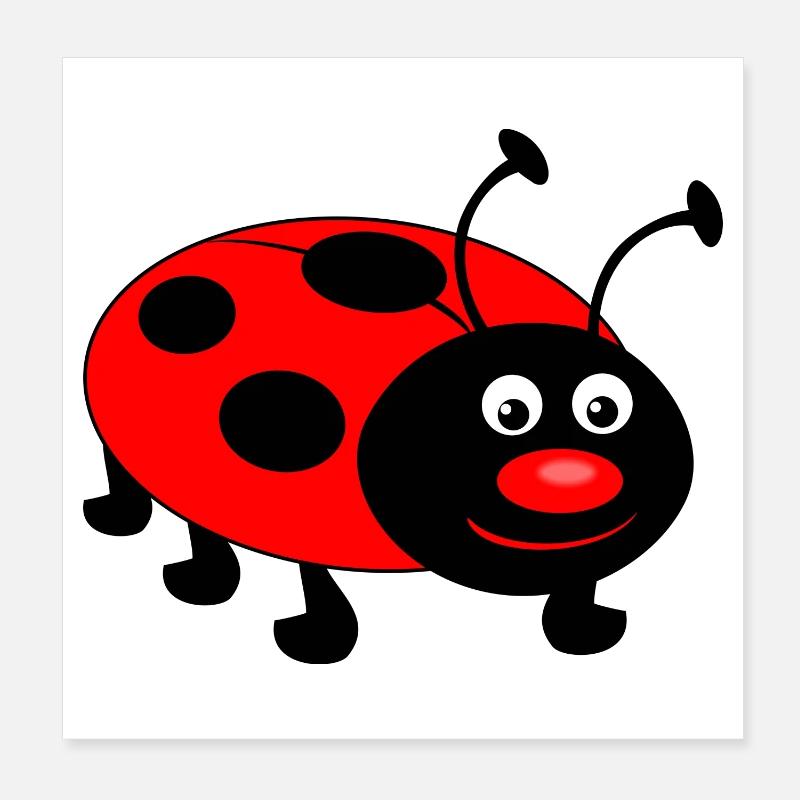 ladybug Poster 8" x 8" (20x20 cm)