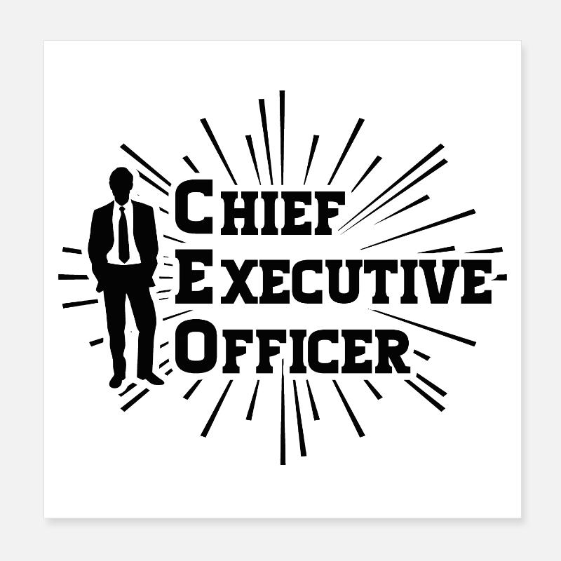 PDG - Chief Executive Officer Poster 20 x 20 cm