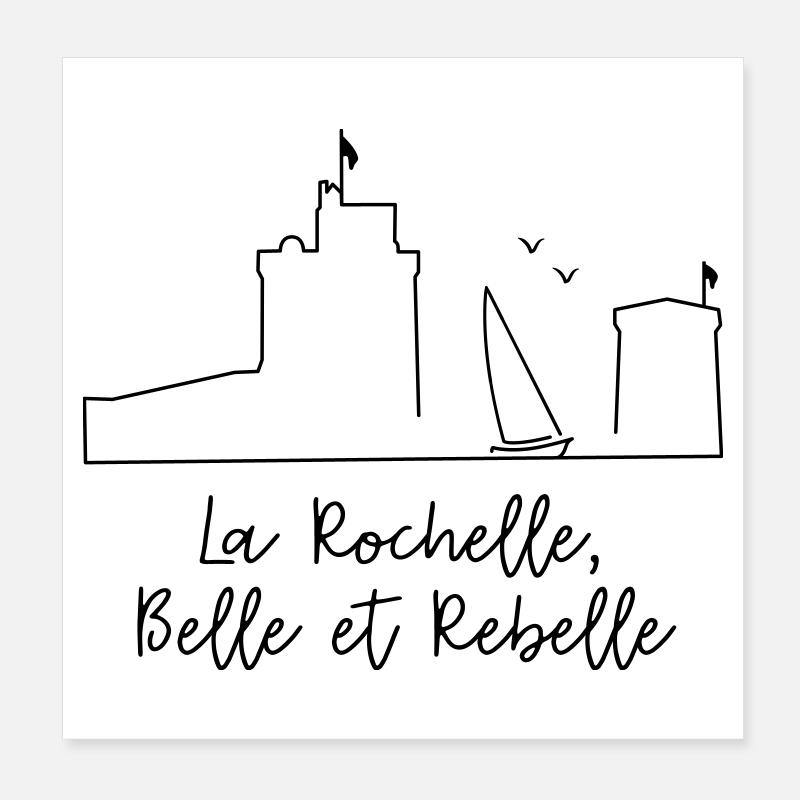 La Rochelle design by Nicolas Poitevin Poster 20 x 20 cm