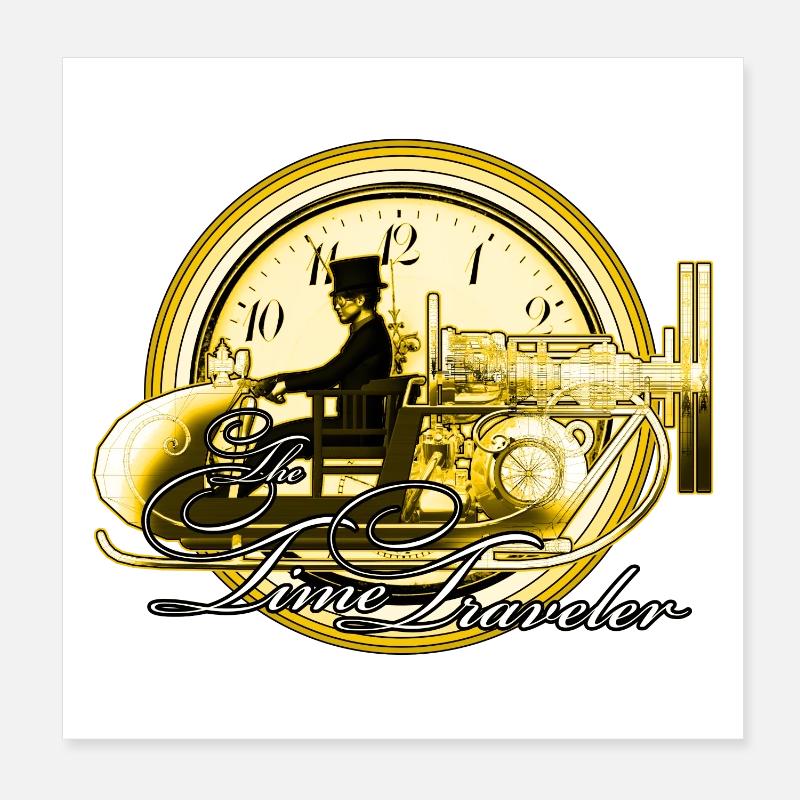 Der Zeitreisende Poster 20x20 cm