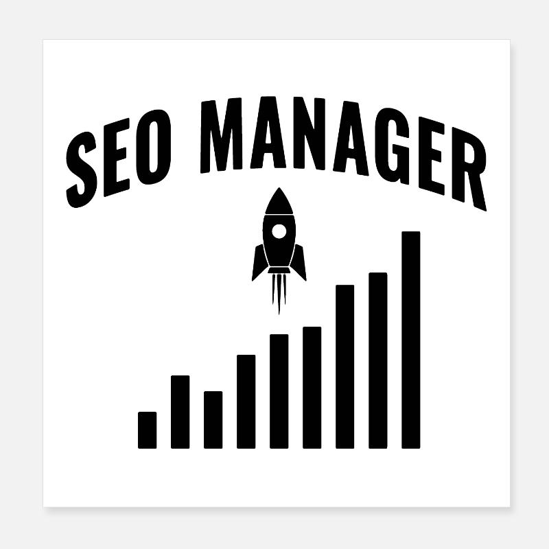 SEO Manager – Wachstum & Performance Design Poster 20x20 cm