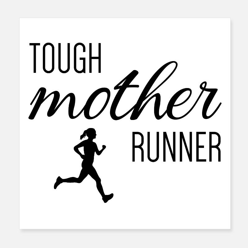 Tough Mother Runner Poster 20x20 cm