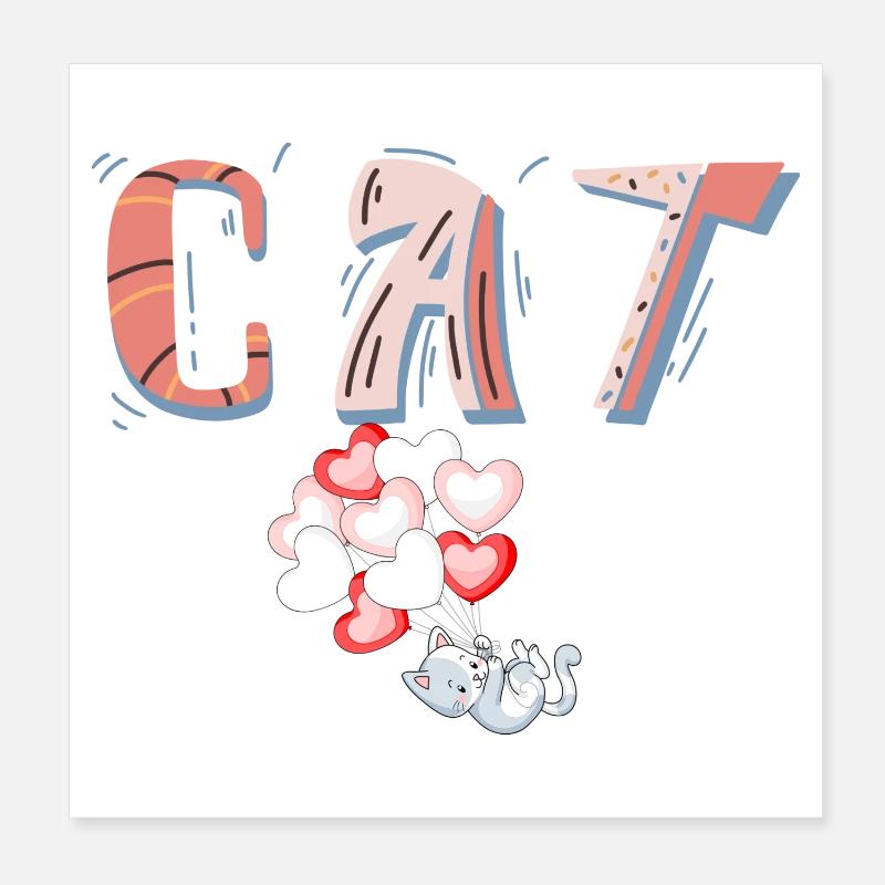 CAT Poster 20x20 cm