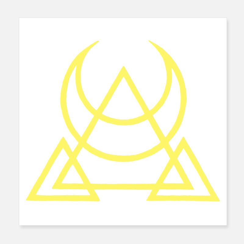 symbole des pyramides égyptiennes Poster 20 x 20 cm