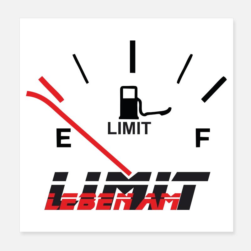 Leben am Limit Poster 20x20 cm