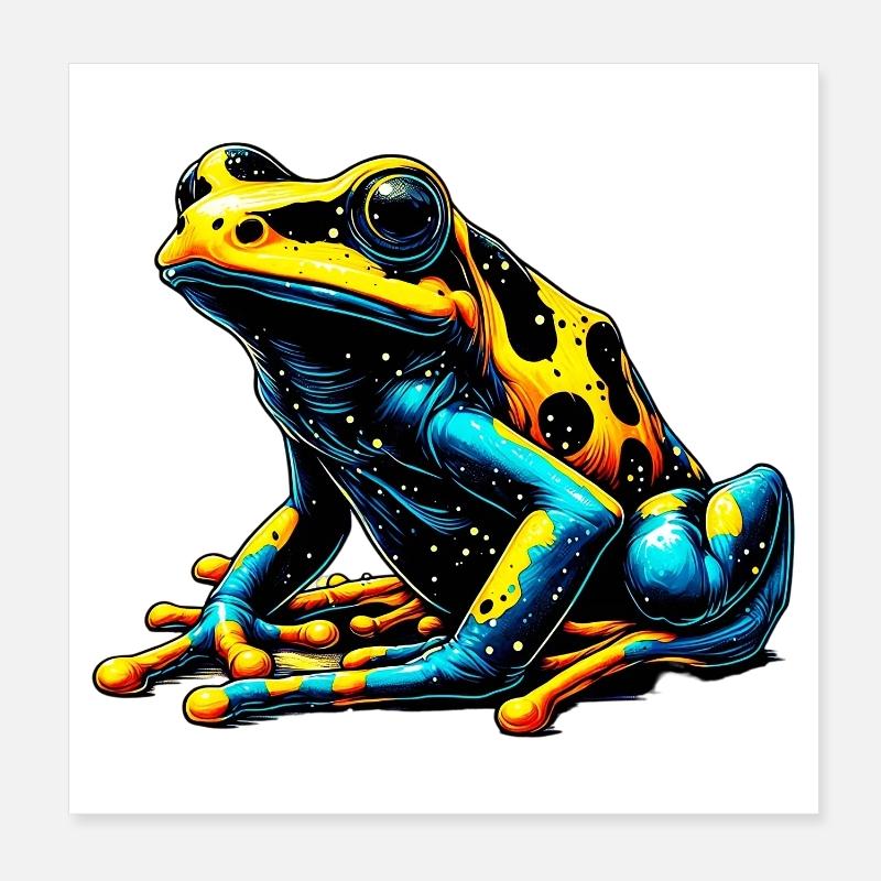 Grenouille Poster 20 x 20 cm