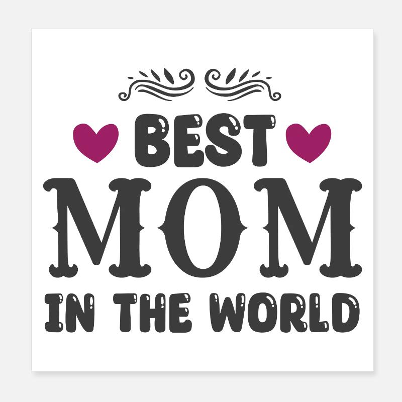Beste Mama der Welt Poster 20x20 cm