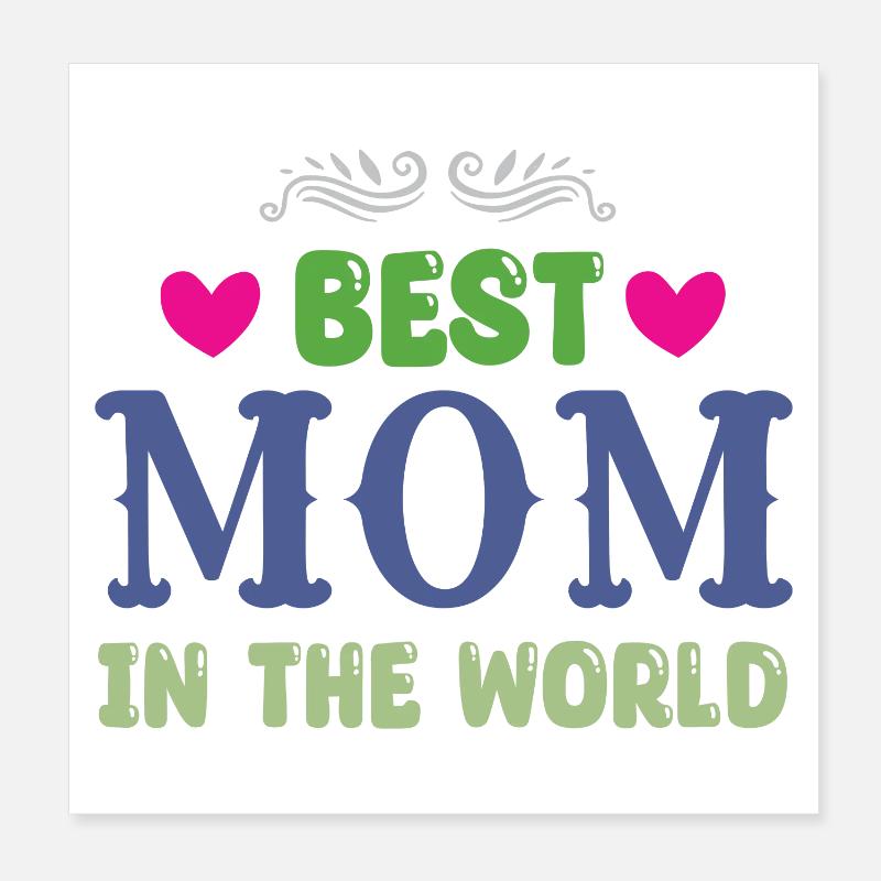 Meilleure maman du monde Poster 20 x 20 cm