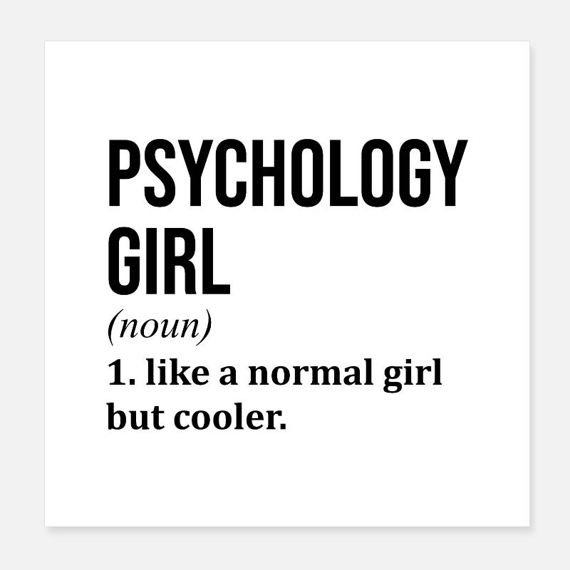 Psychologie Poster 20x20 cm